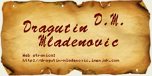 Dragutin Mladenović vizit kartica